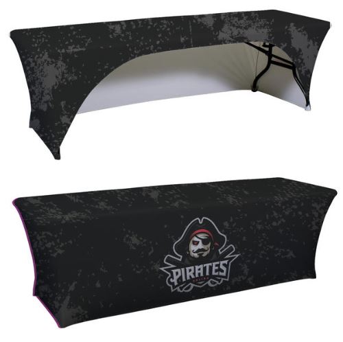 8' Stretch-Fit Curve Throw Dye-Sublimated (Full-Color, Full Bleed)