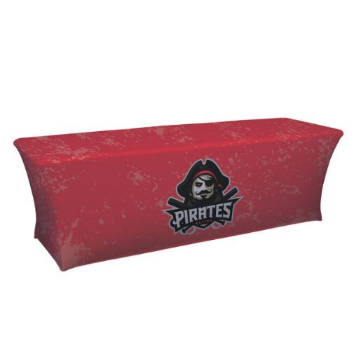8' Stretch-Fit Classic Table Throw (Full-Color Dye Sublimation, Full Bleed)