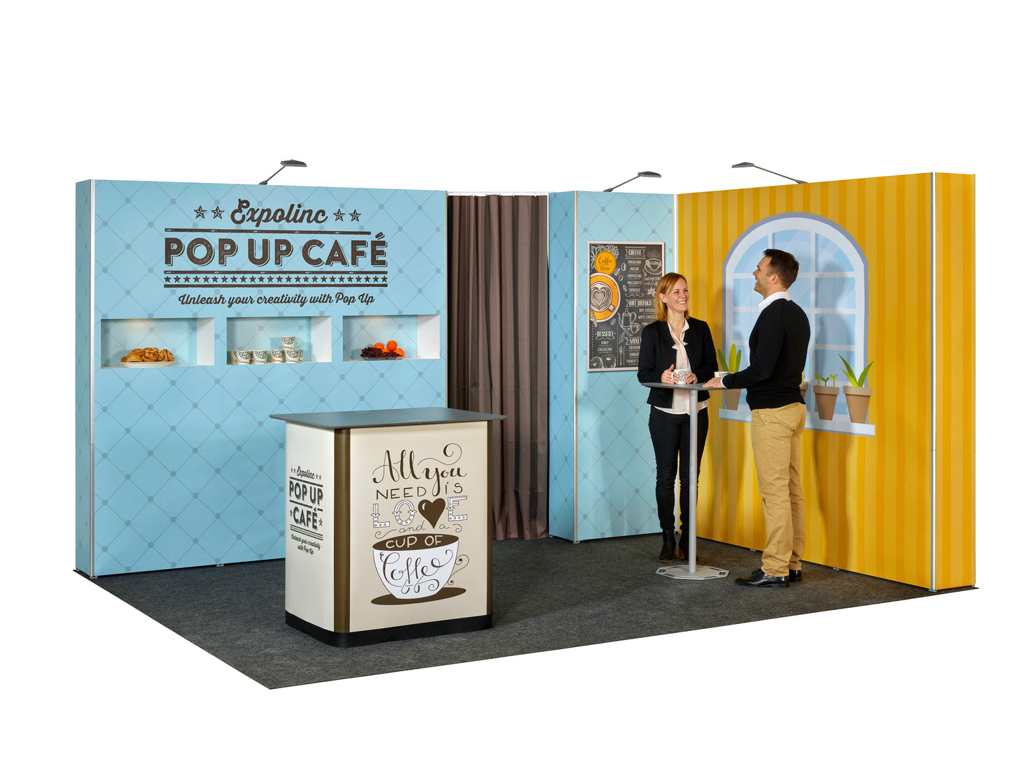 Expolinc 10' Straight Pop Up Display Kit