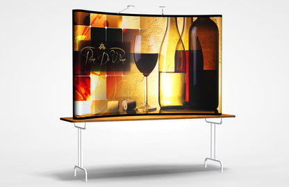 8 Foot Abex Economy Plus Tabletop Display All Graphic Kit