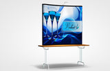 6 Foot Abex Economy Plus Tabletop Display All Graphic Kit