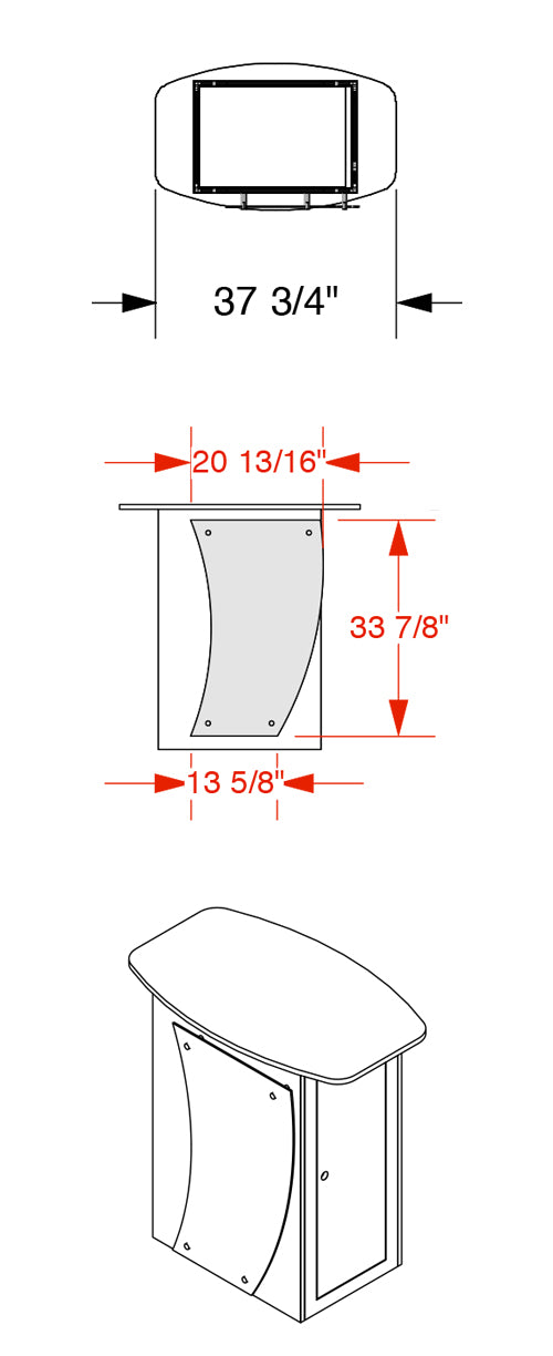 Solar KD Free Standing Counter 5