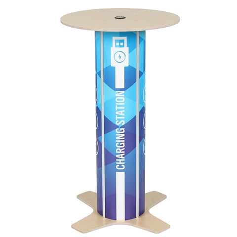Round Bar Table Foundry Charging Station