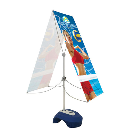 Zeppy Outdoor Banner Stand 2 Ft. X 5 Ft. Double-Sided