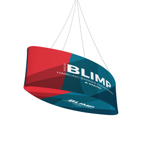 Twelve ft Ellipse Hanging Sign with Double-Sided Graphic