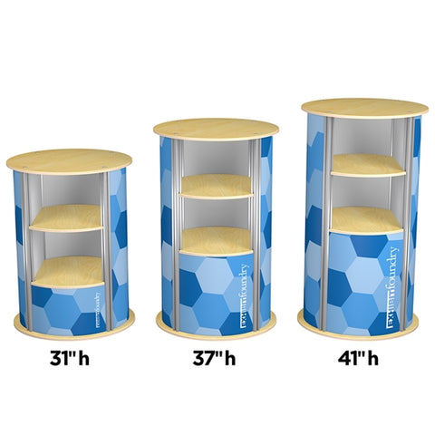 2-UP Large Circle Foundry Pedestal